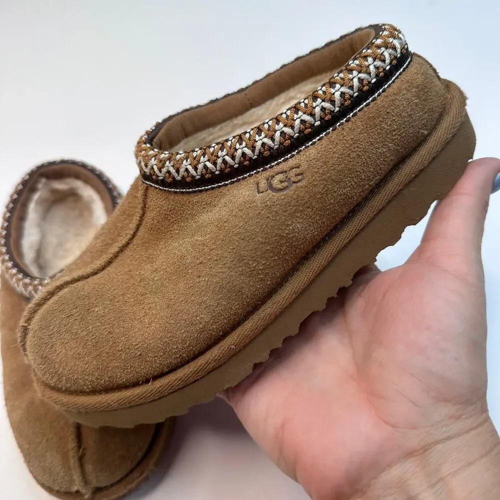 UGG Tasman Brown Slip Ons
